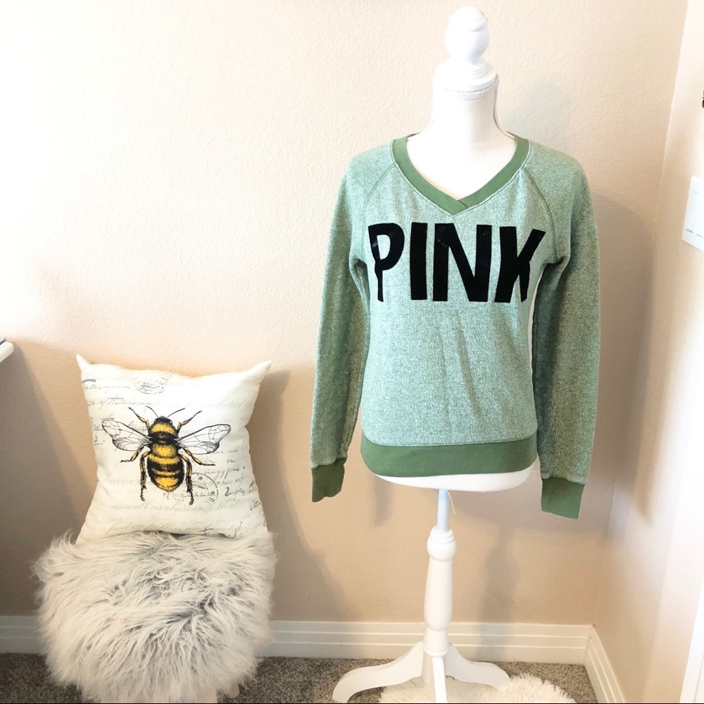Pink Victoria's Secret pullover sweater green